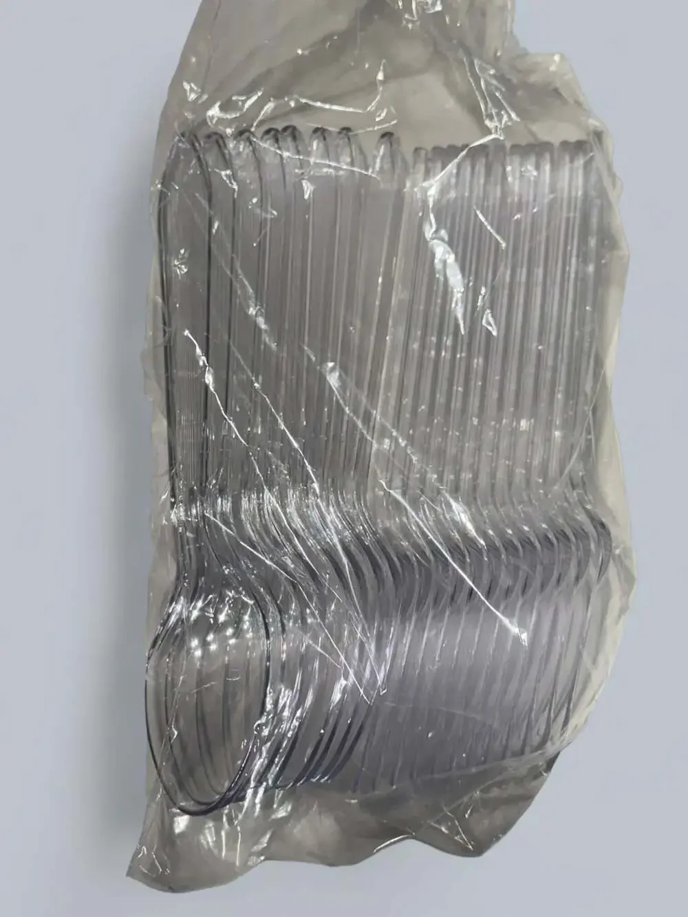 Clear Plastic Cutlery Set Forks Knives Spoons Bulk